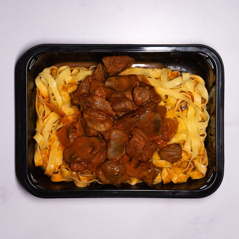 Beef Stroganoff with Egg Noodles
